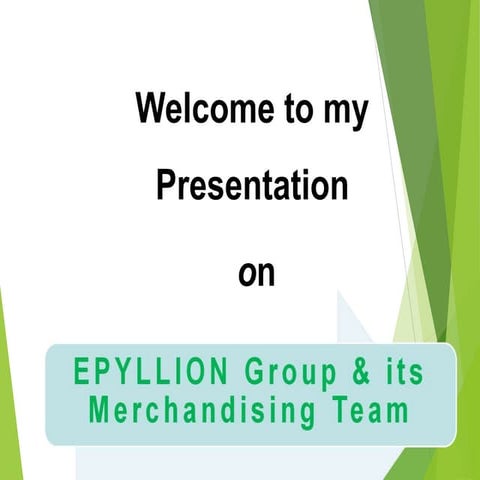 Presentation of epyllion group