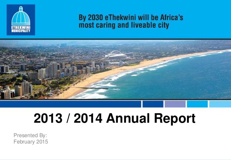 ethekwini municipality 2013 2014 annual report