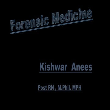 Presentation Of Forensic Toxicology 1 1 Pptx