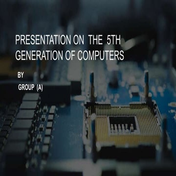 5th generation of computers