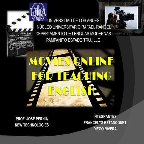 Presentation of Movies Online for Teaching English | PPT