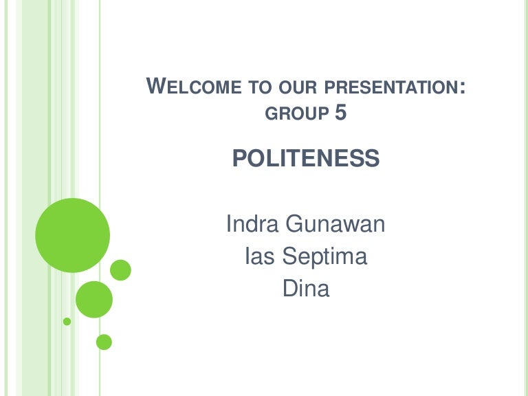 Pragmatic politeness