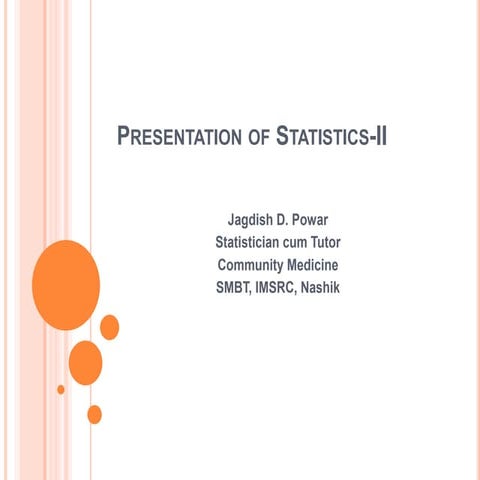 Presentation of statistics | PPT