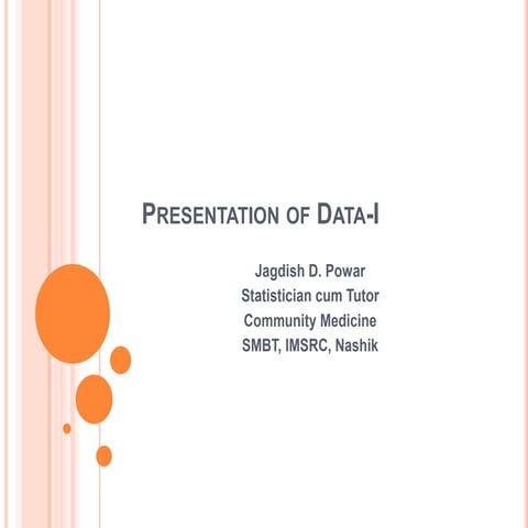 Presentation of Data | PPTX