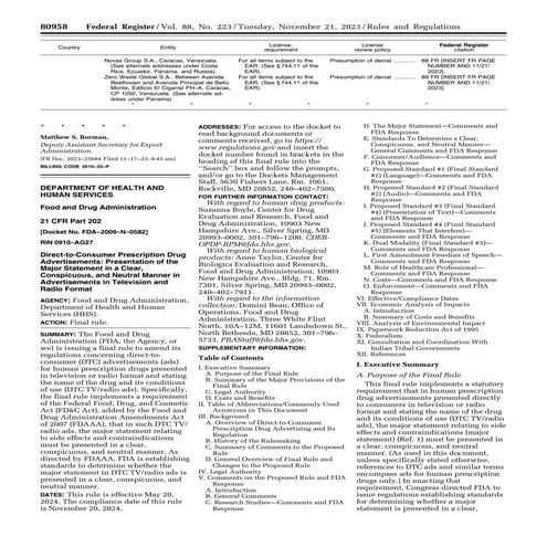 FDA Regulation of Promotion & Advertising --Part 2: Direct-to-Consumer ...