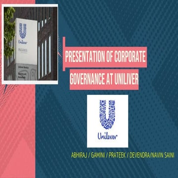 corporate governance of uniliver | PPTX