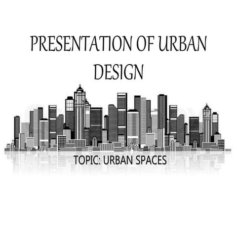 Presentation of urban design