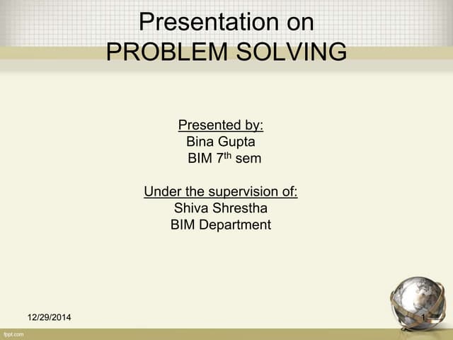 Problem Solving | PPTX