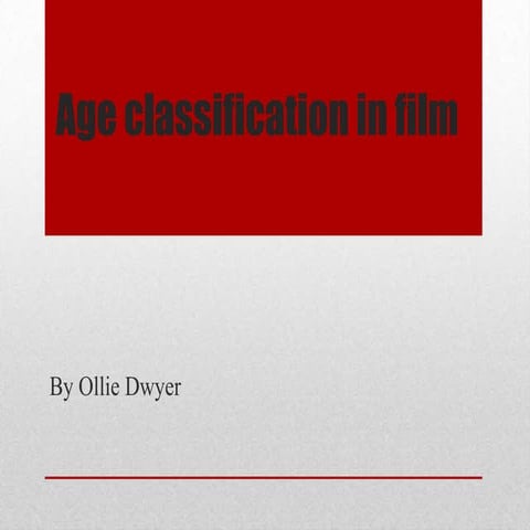 Presentation on age in film