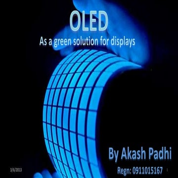 Presentation on amoled