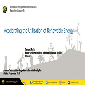 Acceleration the utilization of Renewable Energy 