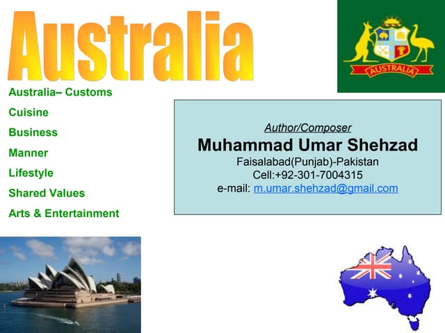 Presentation on Australia custom,cu...