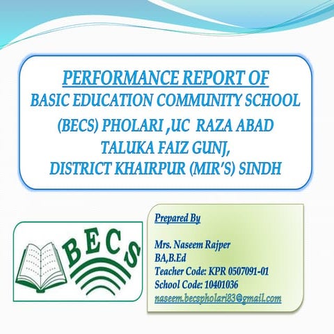 Presentation on becs pholari