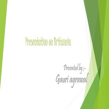 Presentation On Britannia