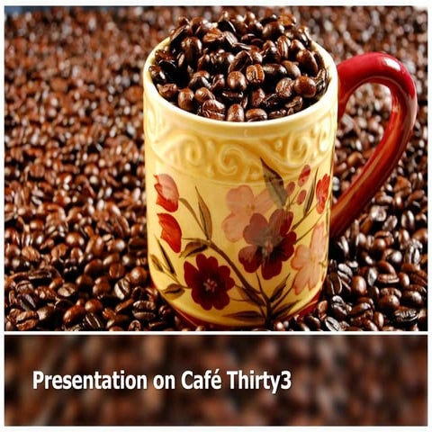 Consumer Behavior Analysis on café thirty3