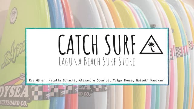 Presentation on catch surf