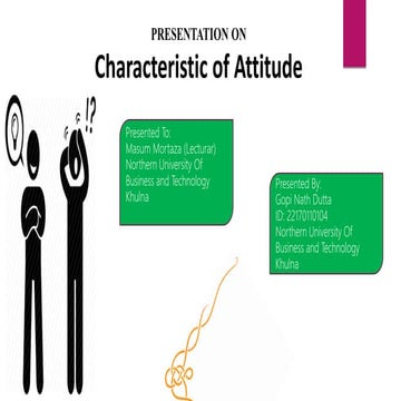 Presentation on Characteristic of Attitude