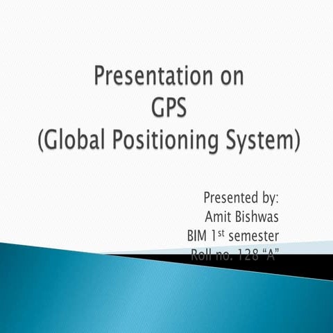 Presentation  on GPS