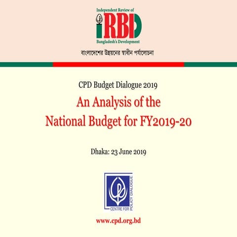 CPD Budget Dialogue 2019