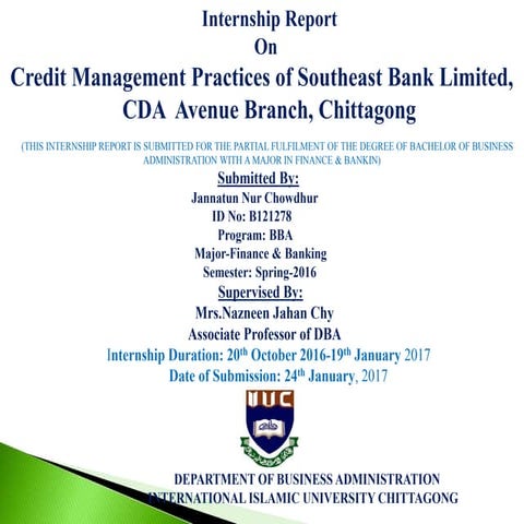 Presentation on credit management