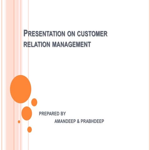 Customer Relation | PPT