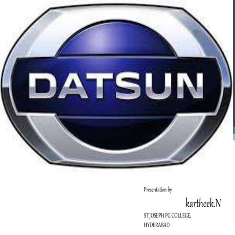 Presentation on datsun