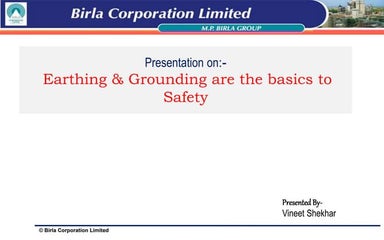Presentation on Earthing & Grounding 