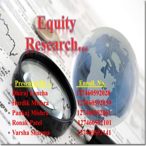 Presentation on equity research