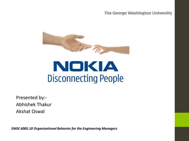 Presentation on failure of nokia