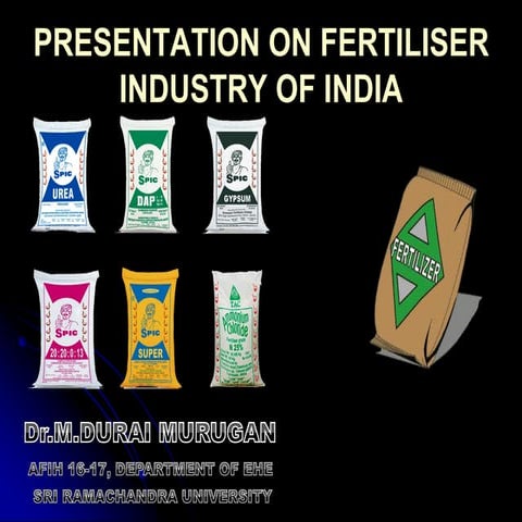 Presentation on fertilizer industry