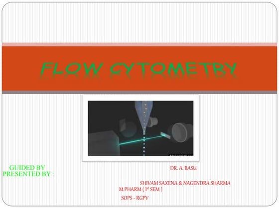 Flow cytometry: Principles and Applications | PPTX