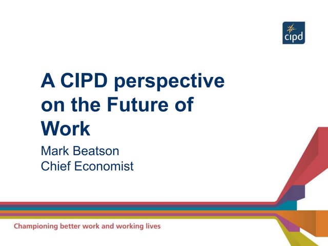Presentation on future of work to c...