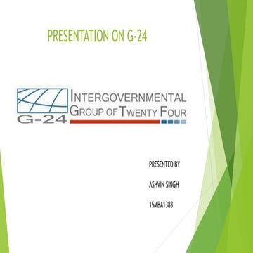 Presentation on G 24 | PPT