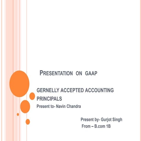 Presentation on gaap