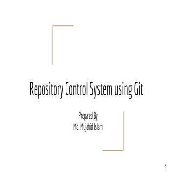 Presentation on Repository Control System | PPT