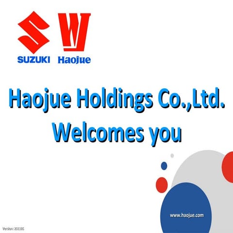 Presentation on haojue holdings