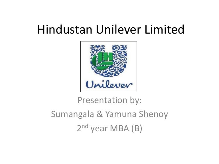 Presentation on hindustan unilever limited