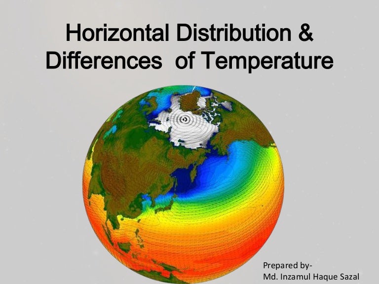 Presentation on horizontal differences of Temperature