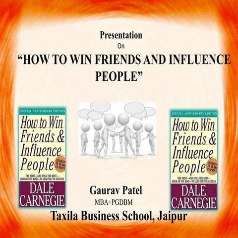 Presentation on how to win friends & people