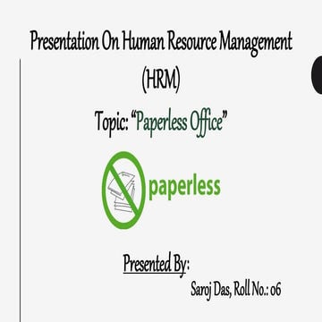 Presentation on human resource management