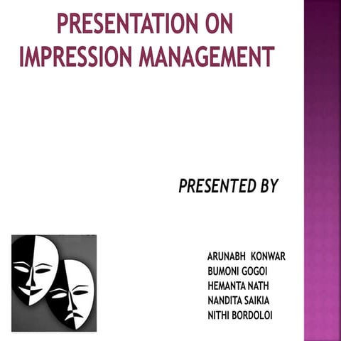 Presentation on impression management