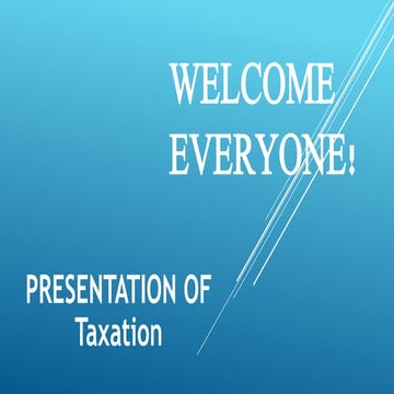 Presentation on  income tax