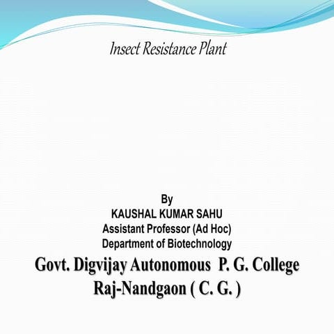 insect resistance plant, bt gene
