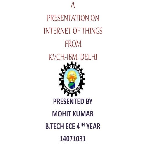 Presentation on internet of things
