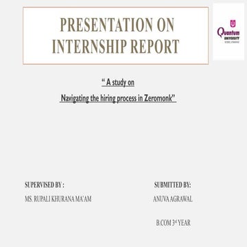 presentation on internship report BUSINESS.pptx