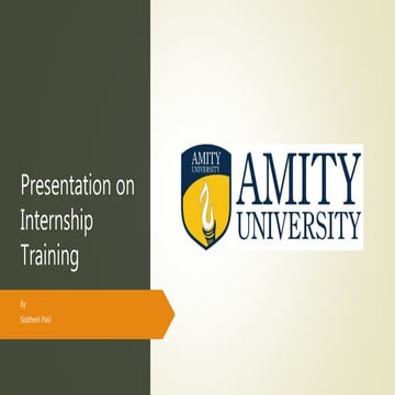 Presentation on Summer internship on Road Construction