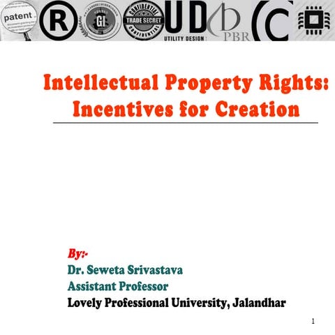 Presentation on ipr by seweta srivastava
