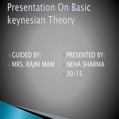 Presentation on keynesian theory