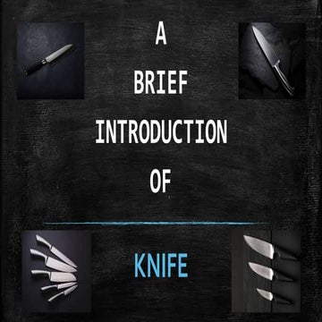 Types of knife, types of blades of knife and types of material of blades of k...