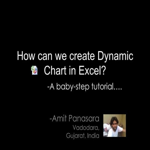 Baby-step tutorial on adding Dynamism in Chats (Ms Excel)